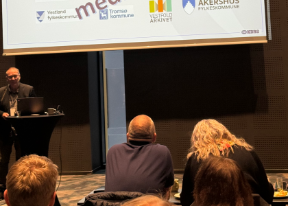 Tor Eivind Johansen presenterer på Arkiv i Nordland